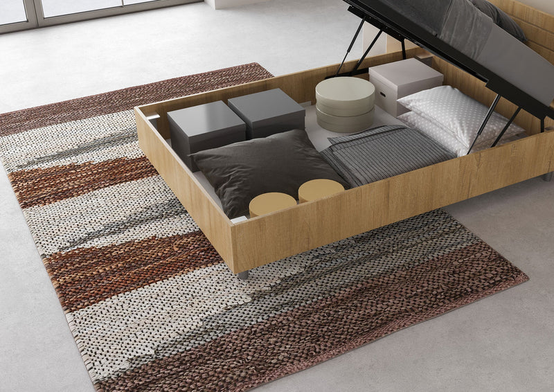 Letto 1 Piazza e Mezzo Testata Doghe Dritta Ankel Quercia Natura Varie Misure