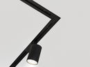 Faretto a LED per Sistema Illuminazione Binario 30W 4000K in Alluminio Vuoro  Nero
