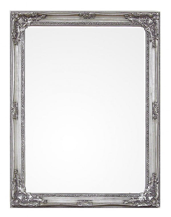 sconto Miro Spiegel mit silbernen Kissen 63x83 in Holz