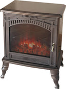 Stufa Elettrica da Pavimento Effetto Fiamma 2000W Vannini Revè Bronzo