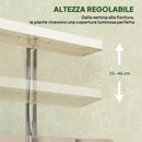 Lampade per Pianta 42 Luci LED con 3 Vasi Timer e Illuminazione Regolabile Bianco      