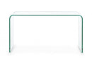 Consolle Iride Rettangolare con Vetro 125x40 in Vetro