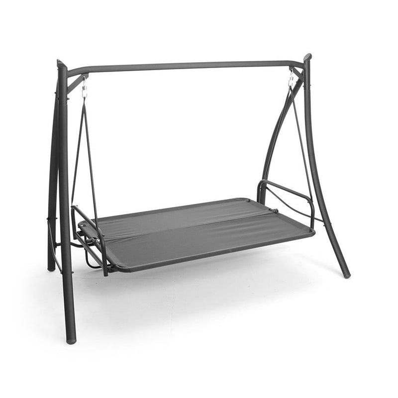 Dondolo da Giardino Reclinabile 3 Posti in Ferro Taddei Panama Beige