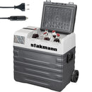 Frigorifero per Auto Barca Camper 62L con Compressore AC/DC 12V e 220V Portatile con Maniglia Grigio