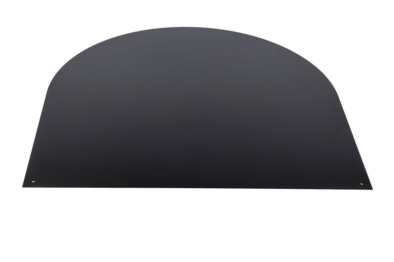 Piastra Salvapavimento Semitonda Protezione per Stufe e Camini in Ferro 94x94 cm