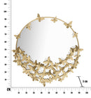 Specchio Farfalle Round New Ø91x3x94 cm in Ferro Oro