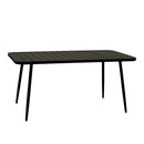 Tavolo da Giardino in Alluminio Rettangolare 80x160x76cm Las Vegas Antracite