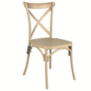 Set 4 Sedie 88x44x49 cm in Polipropilene Tortora