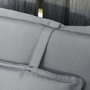 Set 2 Cuscini per Poltrona da Giardino  50x129x9 cm  in Poliestere Grigio Scuro