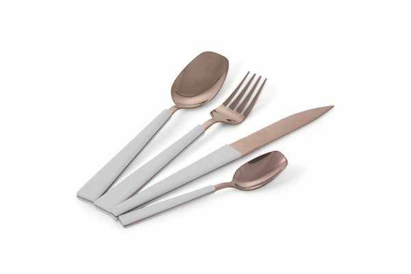 acquista Service-Set Besteck 24-teilig in Stahl Villa d'Este Home Tivoli Kupferweiß