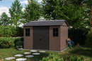 Casetta Box da Giardino 230x350x246 cm Newton Plus 7511/1175 Doppia Opzione Montaggio in Resina Evotech+ Marrone      
