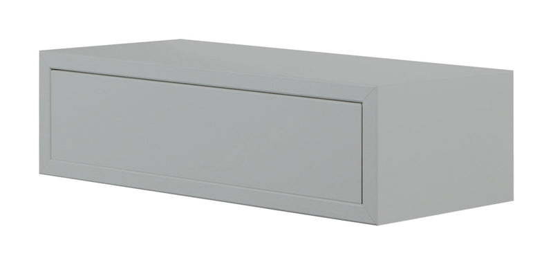 Mensola da Parete 1 Cassetto 45x13,4x20 cm in Fibra di Legno Lego Grigio
