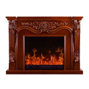 Camino Elettrico da Pavimento 120x160x33 cm Effetto Fiamma 1500W Avignon