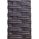 Tavolo Dallas 80x80x74 h cm in Wicker Marrone