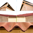 Casetta Box da Giardino 2,8x2 m con Pavimento in Legno Picea Massello 16mm Eden