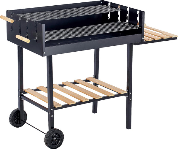 Barbecue a Carbone Carbonella 118x56x92 cm in Acciaio con Ruote Gaucho acquista