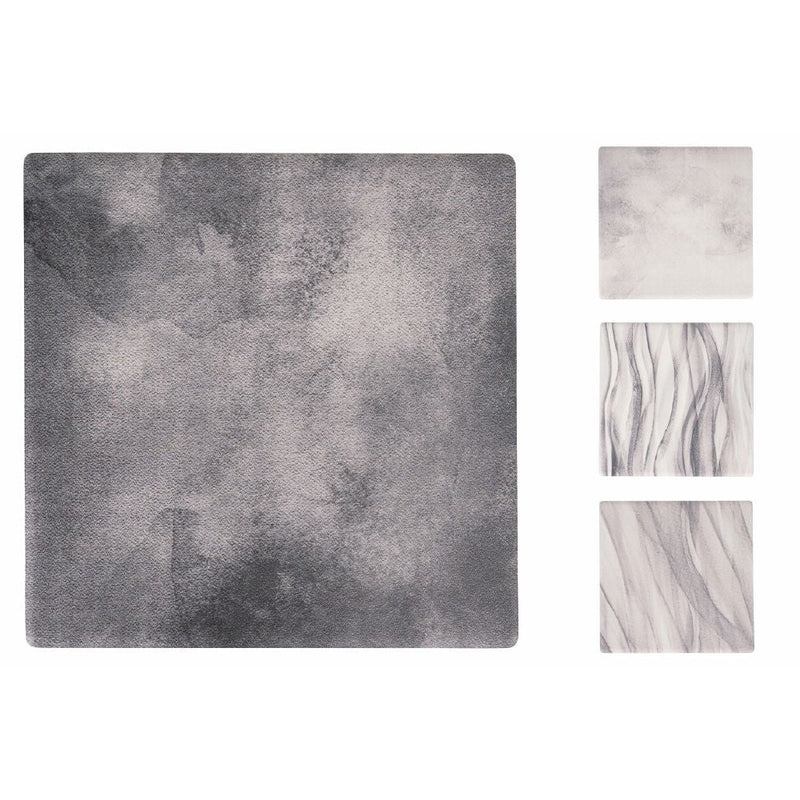 Set 4 Sottobicchieri 10x10x1 cm  in Ceramica VdE Tivoli 1996 Shades of Stones