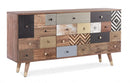 Credenza 2 Ante 150x40x78h cm 4 Cassetti Dhaval