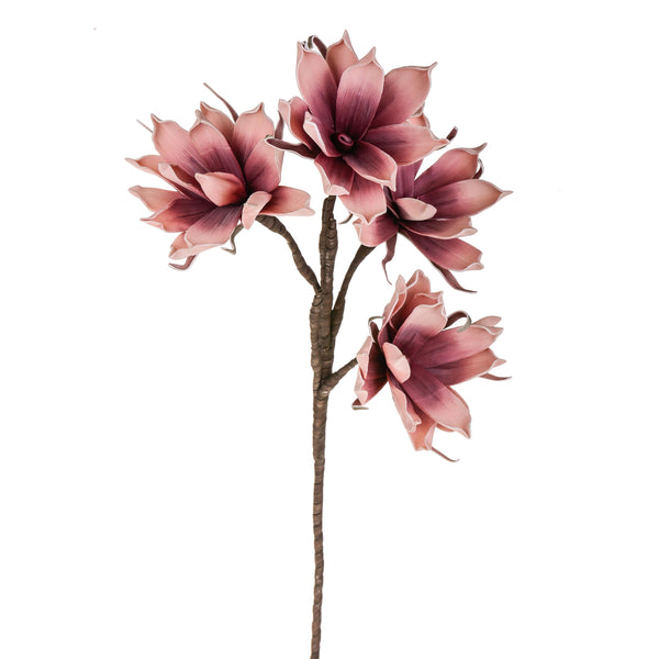 Set 2 Magnolien Bestehend aus 4 Kunstblumen Höhe 95 cm Rosa sconto