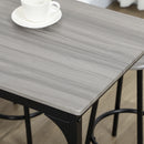 Set da Pranzo 5 Pezzi con Bancone da Bar 110x50x89,5 cm e Sgabelli in Legno e Metallo in Legno e Metallo  