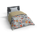 Trapunta Invernale Stampata in Microfibra 300gr Double Face Acquerello Varie Misure