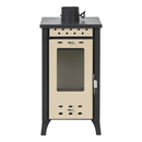 Stufa a Legna 33x38,5xh74 cm 7,7 Kw Matilde Beige