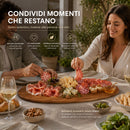 Vassoio Tagliere da Portata Ovale per Aperitivi 52x20 cm in Legno      