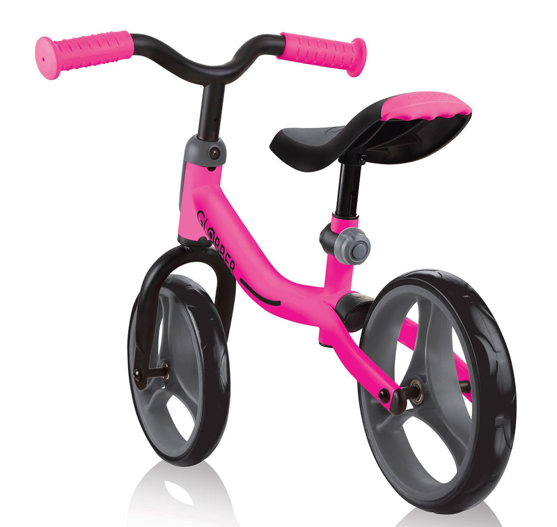 Bicicletta Pedagogica per Bambini 10" Senza Pedali Globber Go Bike Rosa