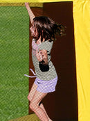 Castello Gonfiabile per Bambini Jungle Climb 390x330x270 cm Portata Massima 225 kg  