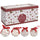 Set mit 14 Weihnachtskugeln Ø7,5 cm aus Polyfoam mit weißer Box