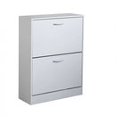 Scarpiera Sally 60x24x80 h cm in Legno Bianca