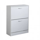 Scarpiera Sally 60x24x80 h cm in Legno Bianca