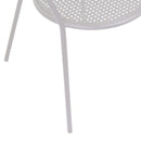 Sedia da Giardino 55x49x89cm in Ferro Ivrea Bianca