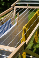 Stendibiancheria Pieghevole in Legno di Faggio 60x178x105 cm