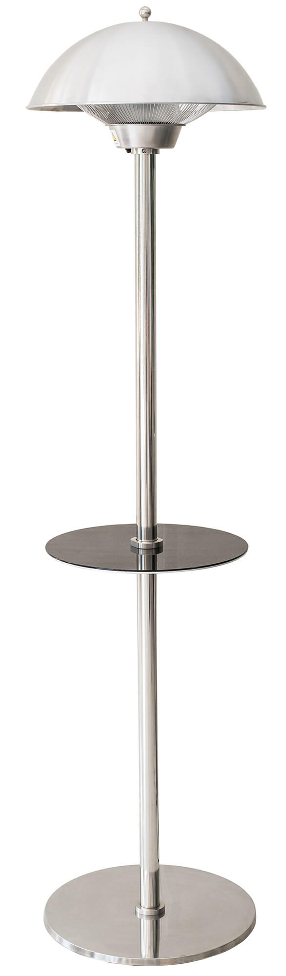 acquista Ø50 cm Elektrischer Infrarot-Standheizstrahler 2000W mit schwarzem Tisch für den Außenbereich