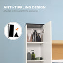 Mobile Bagno 2 Ante 1 Cassetto 30x28x180 cm in Legno Bianco
