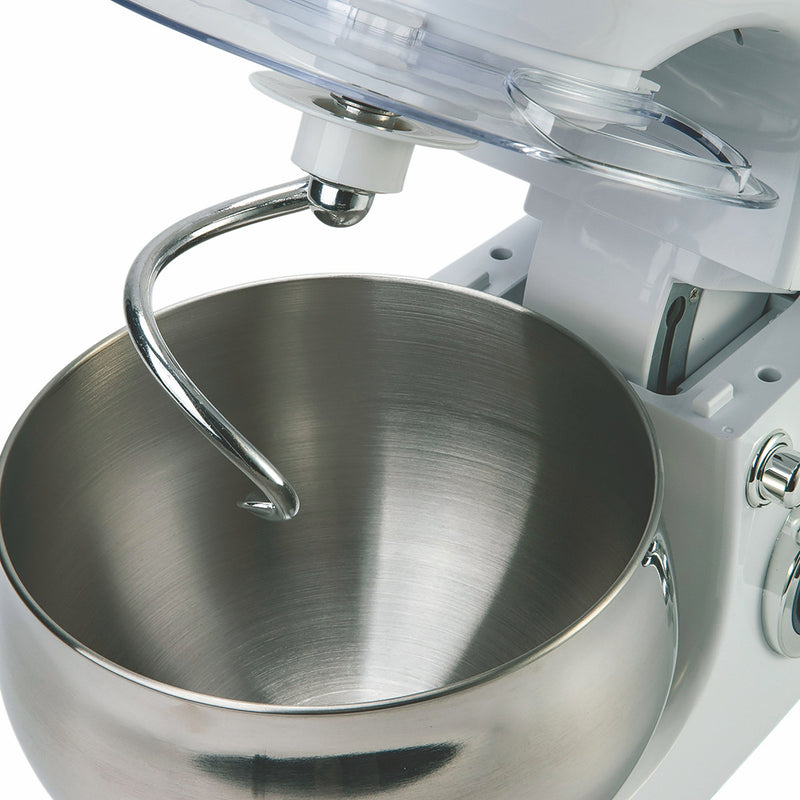 Impastatrice Planetaria 5 Litri 6 Velocità 1300W Ciotola in Acciaio Kooper Atena Bianca