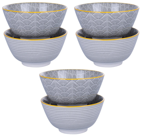 Set 6 Ciotole Ø12 cm 280 ml in Porcellana VdE Tivoli 1996 Confusion sconto