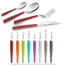 Servizio Set di Posate 24 Pezzi in Acciaio Eme Wave Turchese 311