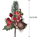 Set 12 Pick con Campana H22 cm Rosso