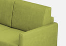 Divano Angolare 6 Posti 281x221x85 cm Karay in Tessuto Verde