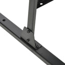 Paravento Separè da Esterno 122x45x198 cm con Motivi a Salice e 2 Piedini in Acciaio Nero