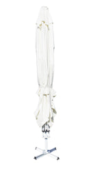 Ombrellone da Giardino 5x5m in Alluminio e Poliestere Bianco