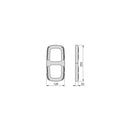 Spessore Laterale per Appendiabiti per Armadio Sling Imballo 1 Set Plastica Titaneo Emuca