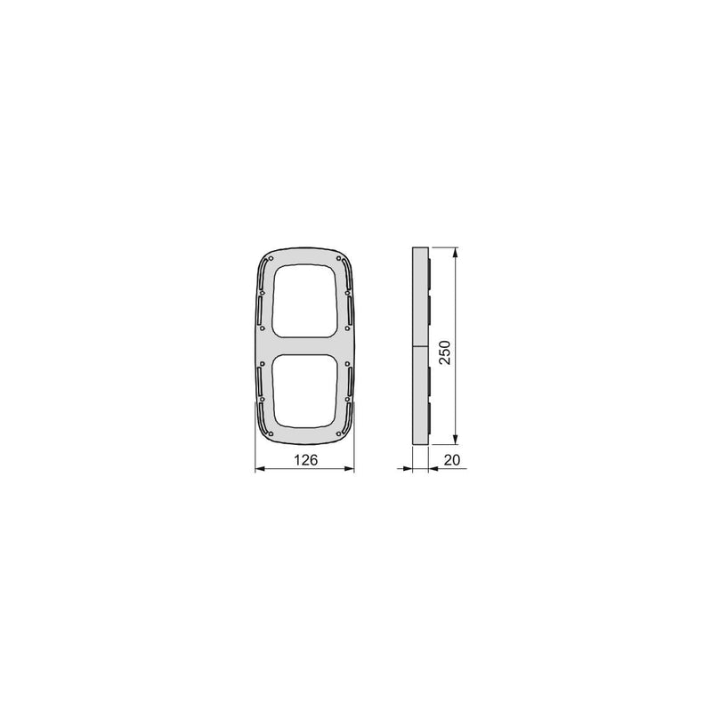 Spessore Laterale per Appendiabiti per Armadio Sling Imballo 1 Set Plastica Titaneo Emuca