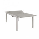 Tavolo Allungabile Pental 180/240x100x73 h cm in Alluminio Tortora