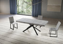 Tavolo Allungabile 200-304x90x77 cm Niket Cemento Gambe Antracite