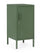 Comodino 1 Anta 40x35x76 cm Cambridge in Acciaio Verde