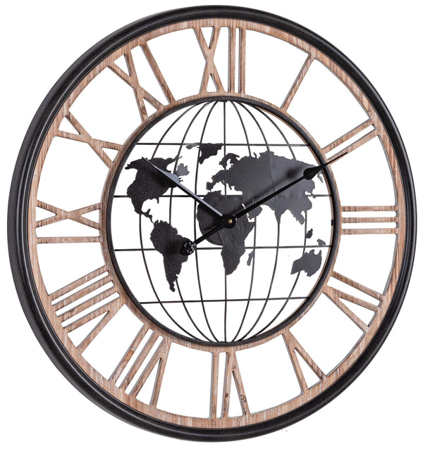 acquista Wanduhr Ø70x5 cm aus MDF und tickendem Stahl