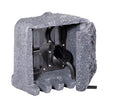 Torretta 4 Spine Shuko da Esterno  IP44 in Poliestere Grigio